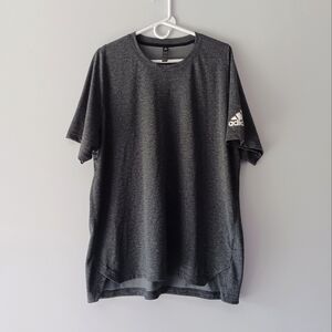 Adidas Short-Sleeve T-Shirt Performance Crewneck Charcoal Grey Size 2XL